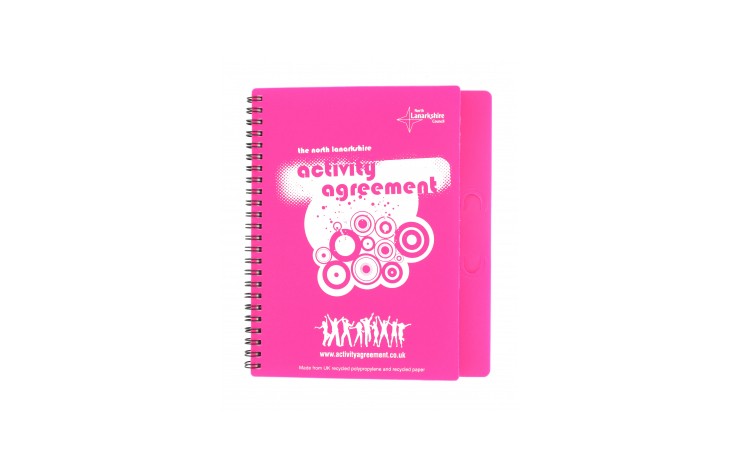 A5 Wiro-Bound Polypropylene Pen Holder Notepads
