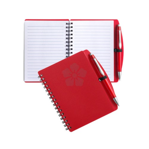 Promotional A6 Spiral Note Book and Ballpen, Personalised by MoJo
