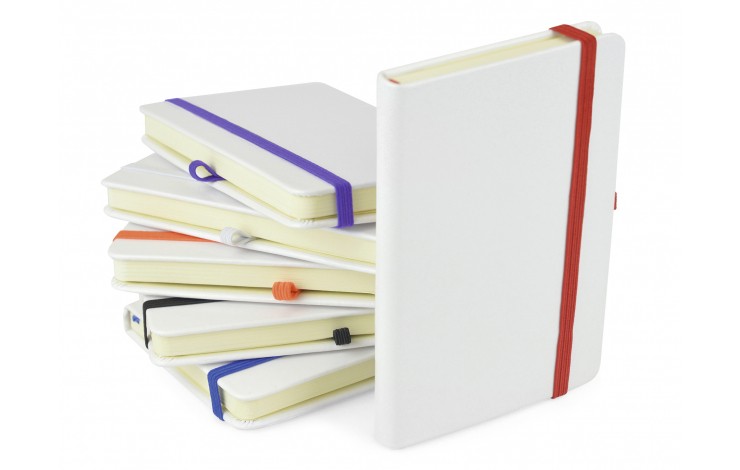 A6 White Hard Back Notepad
