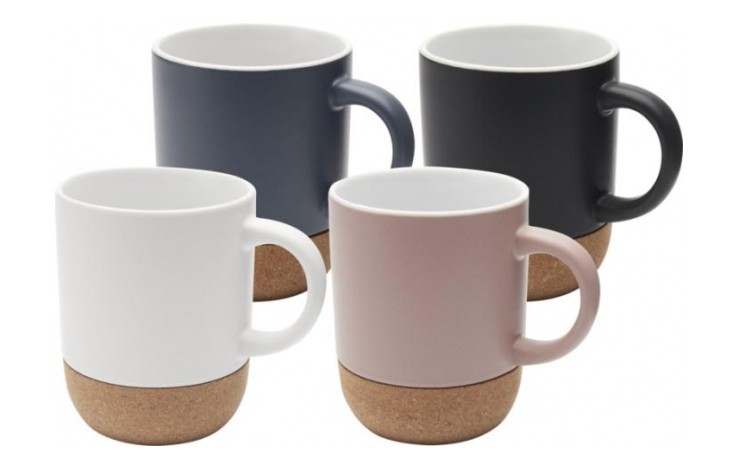 Alexa 300ml Cork Base Ceramic Mug
