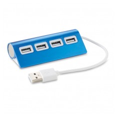 Aluminium 4 port USB Hub