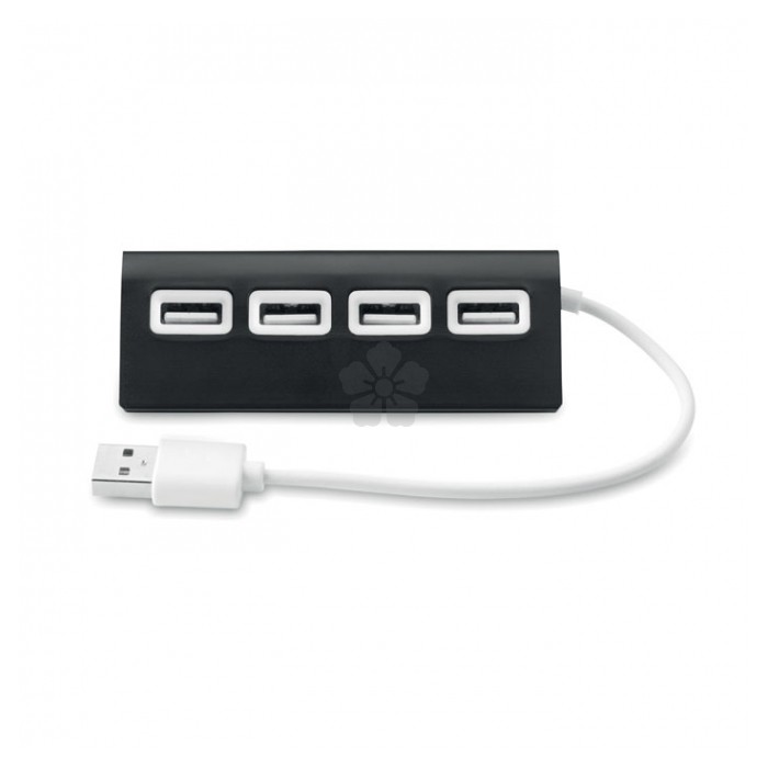 Promotional Aluminium 4 port USB Hub, Personalised by MoJo Promotions