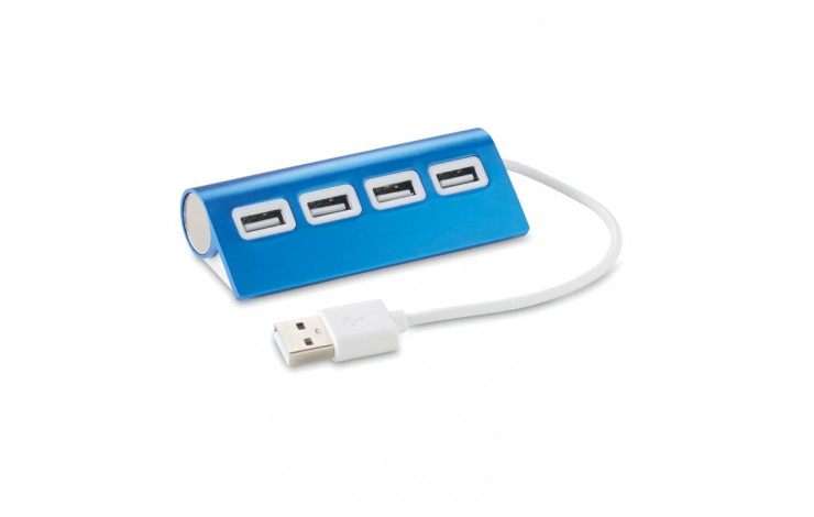 Aluminium 4 port USB Hub