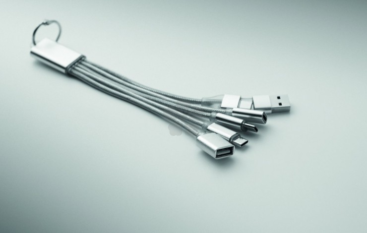 Anstey 5-in-1 Charging Cable Keyring