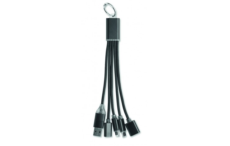 Anstey 5-in-1 Charging Cable Keyring
