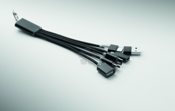 Anstey 5-in-1 Charging Cable Keyring