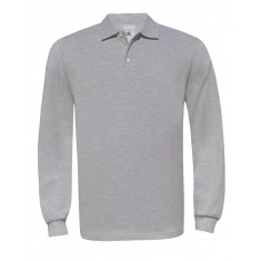 B & C Long Sleeve Cotton Polo