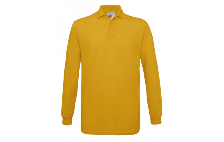 B & C Long Sleeve Cotton Polo