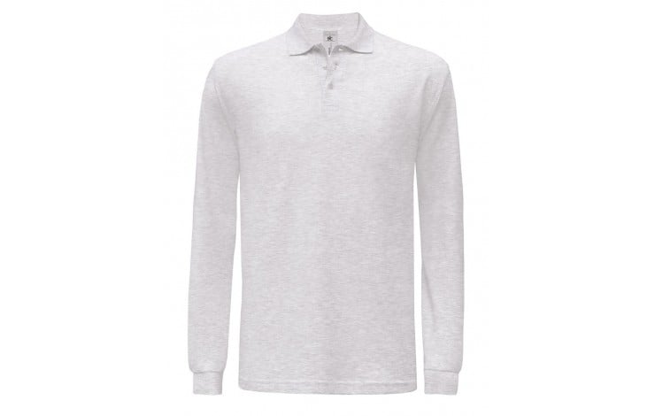 B & C Long Sleeve Cotton Polo