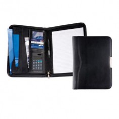 Balmoral Zipped Bonded Leather Folder