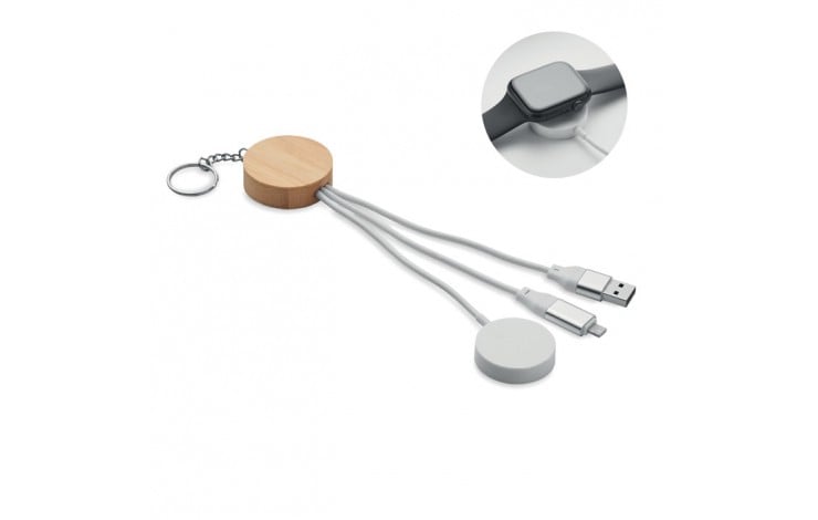 Bamboo Cable with Watch Charger