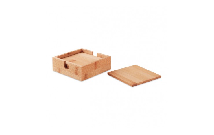 Bamboo Coaster Set