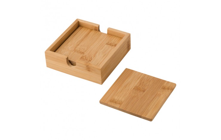 Bamboo Coaster Set