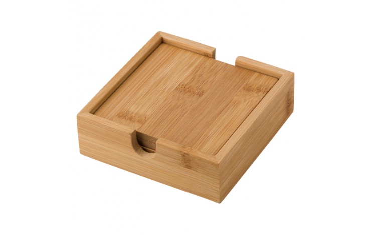 Bamboo Coaster Set
