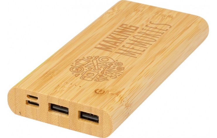 Bamboo Powerbank 10,000MaH