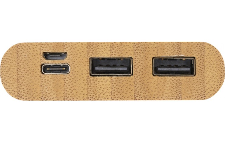 Bamboo Powerbank 10,000MaH