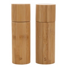 Bamboo Salt and Pepper Mill Set