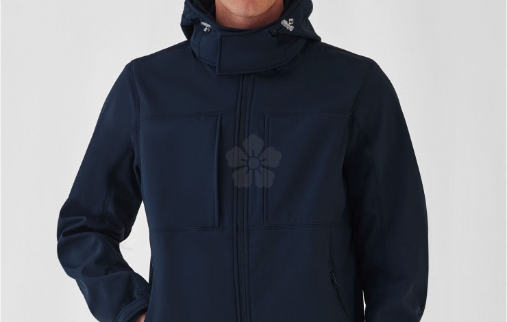 B&C Men's Hooded Softshell Jacket