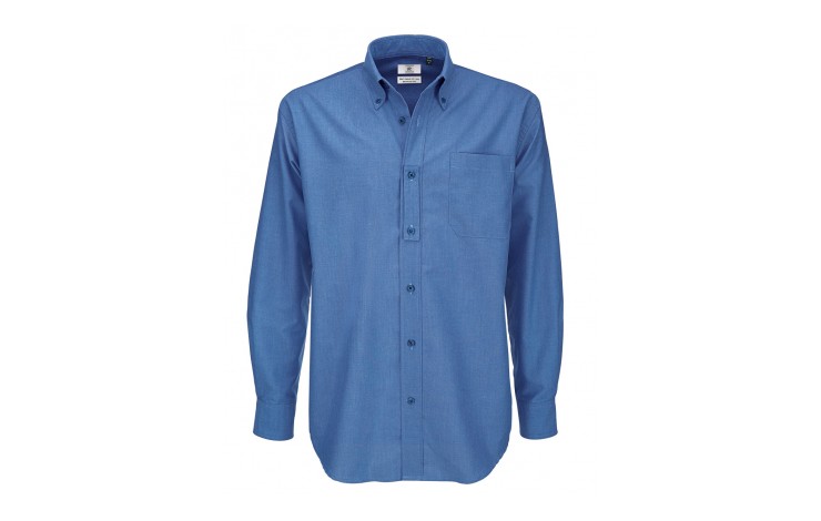 B&C Men's Oxford Long Sleeve Shirt