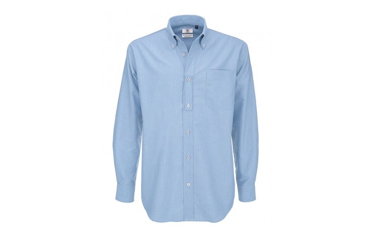 B&C Men's Oxford Long Sleeve Shirt