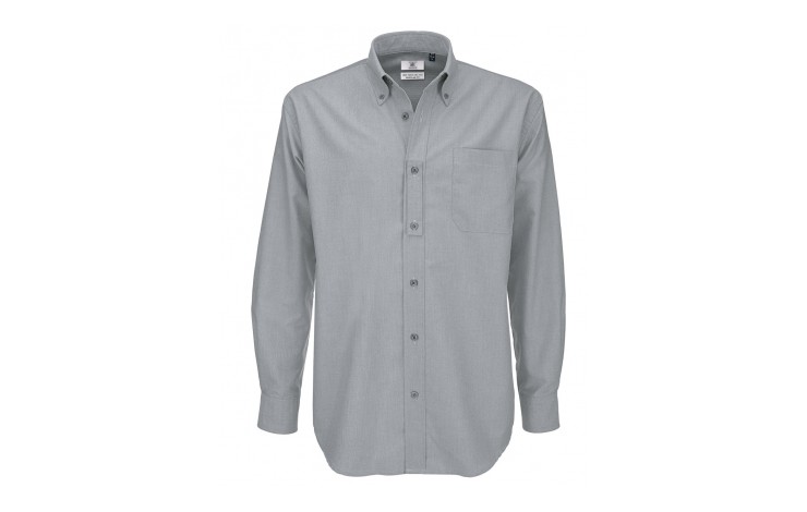 B&C Men's Oxford Long Sleeve Shirt