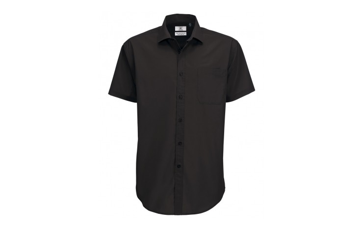 B&C Men's Smart Short Sleeve Poplin Shirt