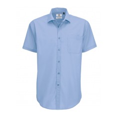 B&C Men's Smart Short Sleeve Poplin Shirt