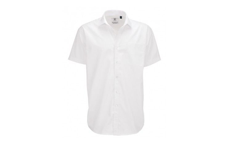 B&C Men's Smart Short Sleeve Poplin Shirt