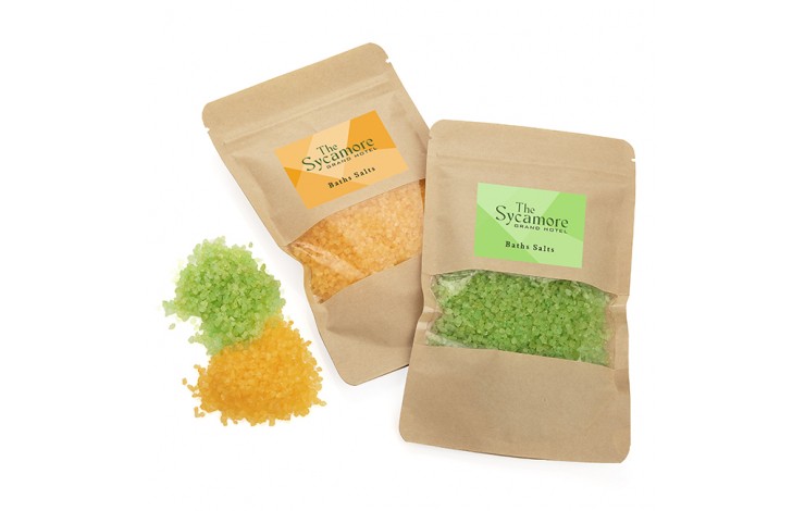 Bath Salts in a Kraft Pouch