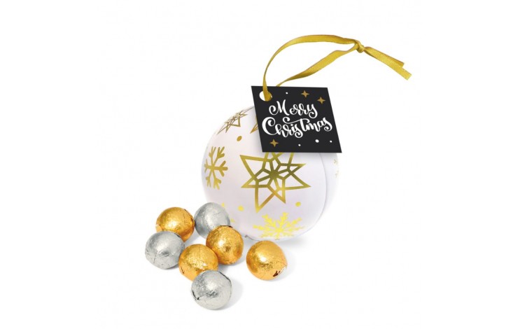 Bauble Tin with Chocolate Balls
