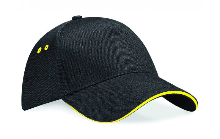 Beechfield 5 Panel Cap with Sandwich Peak