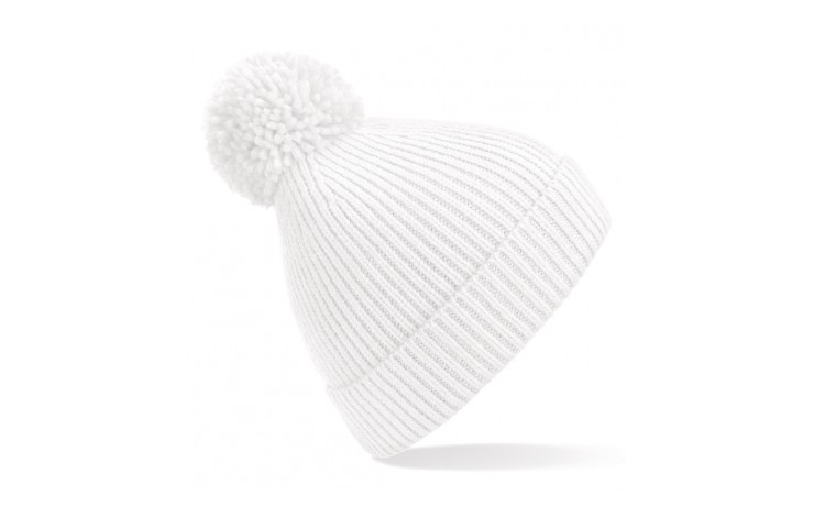 Beechfield Ribbed Pom Pom Beanie