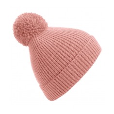 Beechfield Ribbed Pom Pom Beanie