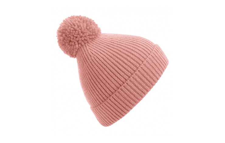 Beechfield Ribbed Pom Pom Beanie