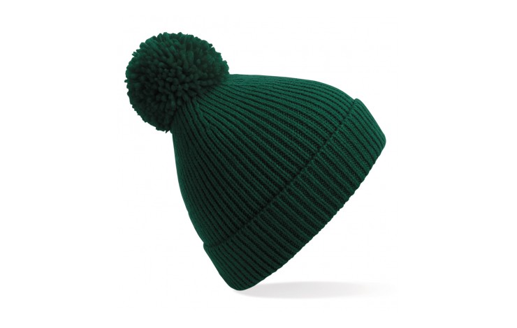 Beechfield Ribbed Pom Pom Beanie