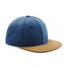 Beechfield Suede Peak Snapback Cap