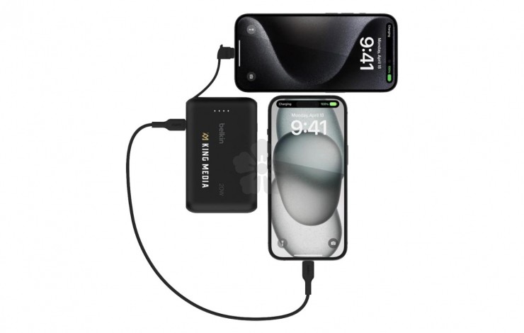Belkin 10,000mAh Power Bank with Built-in Cable