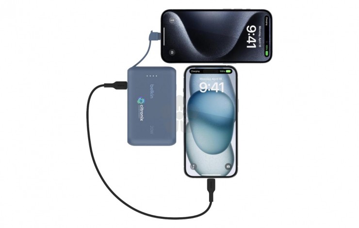 Belkin 10,000mAh Power Bank with Built-in Cable