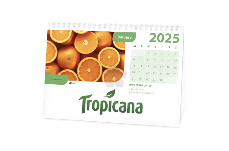 Promotional Bespoke Desk Calendar, Personalised by MoJo Promotions