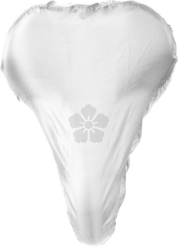 White bike seat shop cover