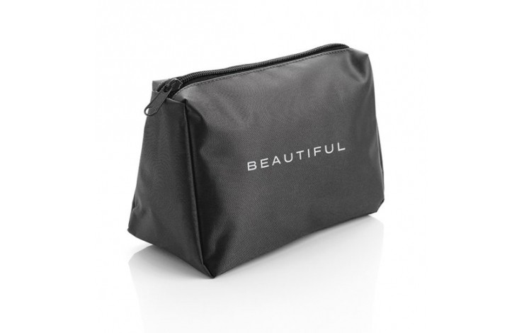 Black Nylon Toiletry Bag