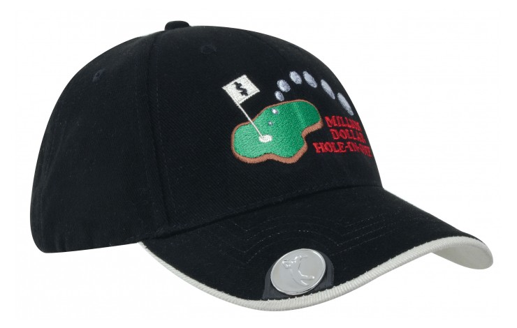 Brushed Heavy Cotton-Magnetic Ball Marker on Peak
