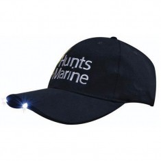 Brushed Heavy Cotton Cap with LED Lights in Peak