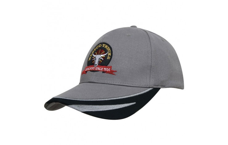 Brushed Heavy Cotton with Peak Trim Embroidery