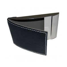 Curved Leather Business Card Case