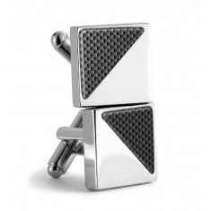 Carbon Fibre Square Cufflinks