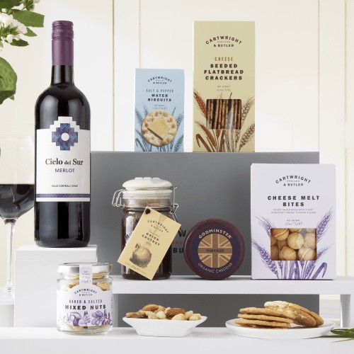 Promotional Cartwright and Butler Cheese and Wine Hamper, Personalised