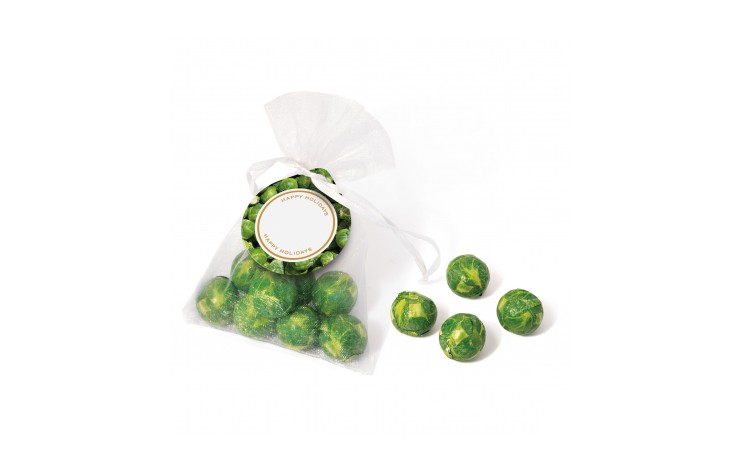Chocolate Sprout Organza Bag