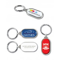 Chrome Capsule Keyring