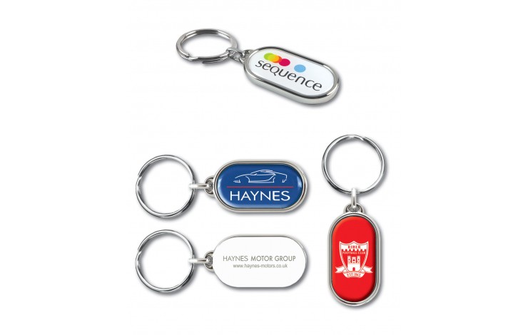 Chrome Capsule Keyring